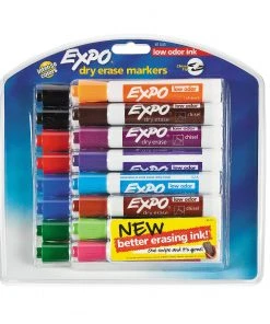 16-Color Expo® Washable Low Odor Dry Erase Markers