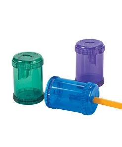 Barrel-Shaped Pencil Sharpeners - 12 Pc.