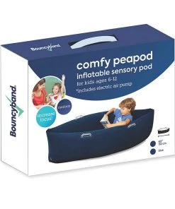 Bouncyband® Comfy Hugging Peapod Sensory Pod, 60", Ages 6-12, Blue