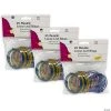 Charles Leonard Loose Leaf Rings, 2" Diameter, Metallic Assorted Colors, 25 Per Pack, 3 Packs