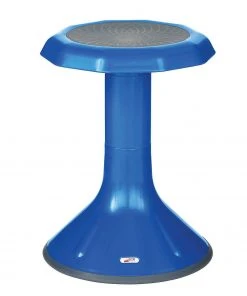 ECR4Kids 18" ACE Wobble Stool - Active Flexible Seating Chair for Kids - Classrooms and Home, Blue