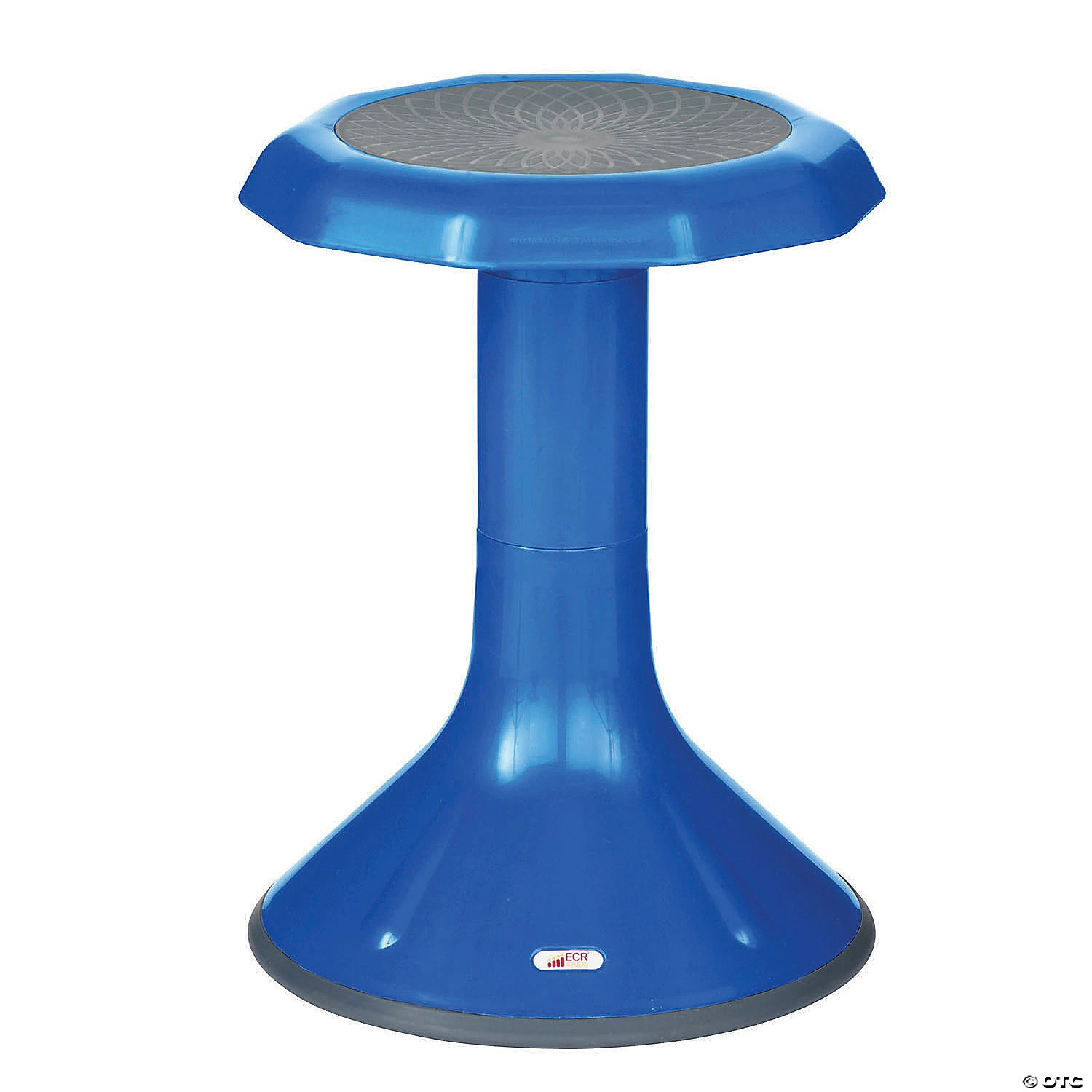 ECR4Kids 18" ACE Wobble Stool - Active Flexible Seating Chair for Kids - Classrooms and Home, Blue