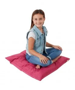ECR4Kids 27in Jumbo Floor Pillow - Raspberry