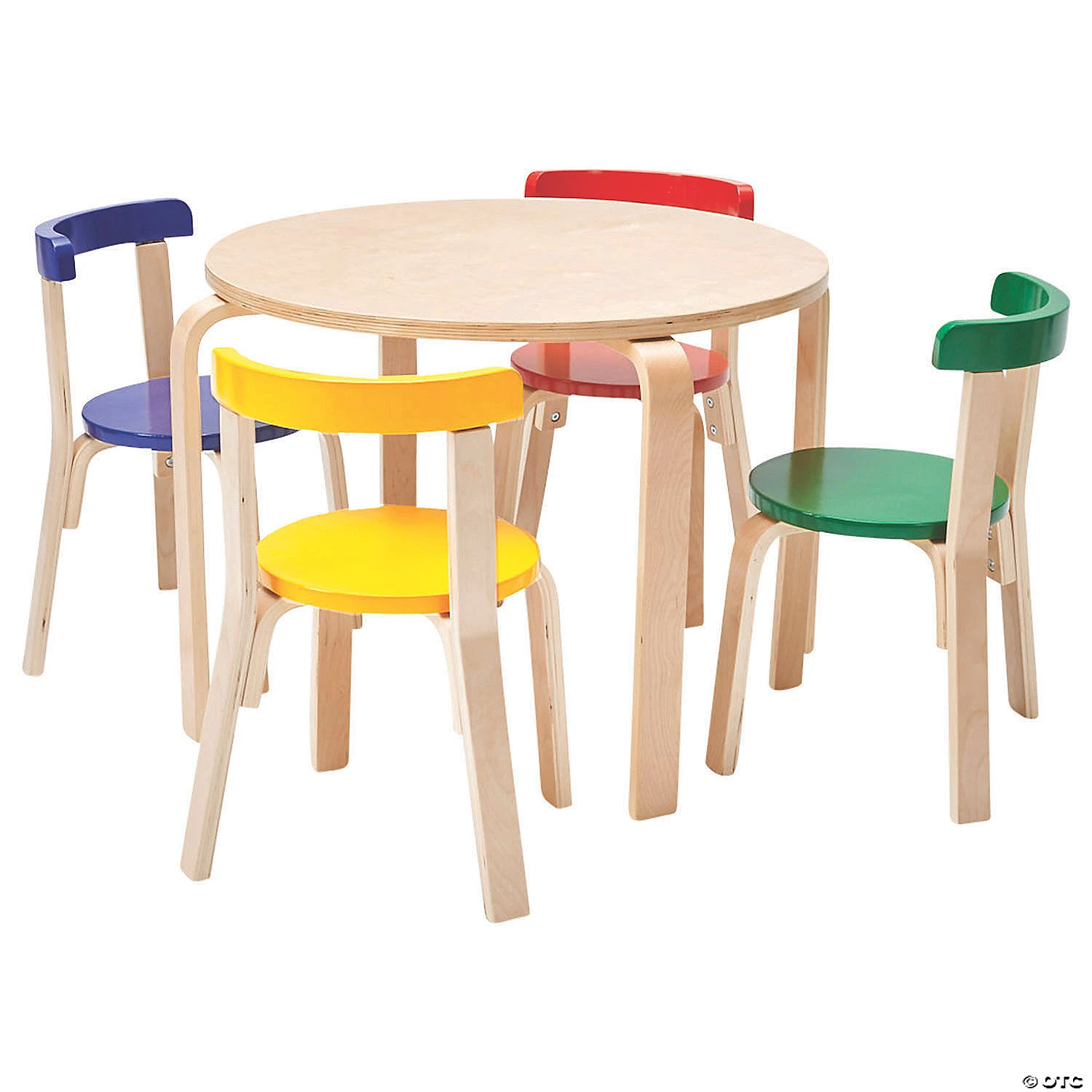 ECR4Kids Bentwood Curved Back Chair and Table Set - Assorted - Image 5