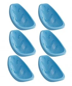 ECR4Kids Leaf Floor Seat 6-Piece - Peacock Blue