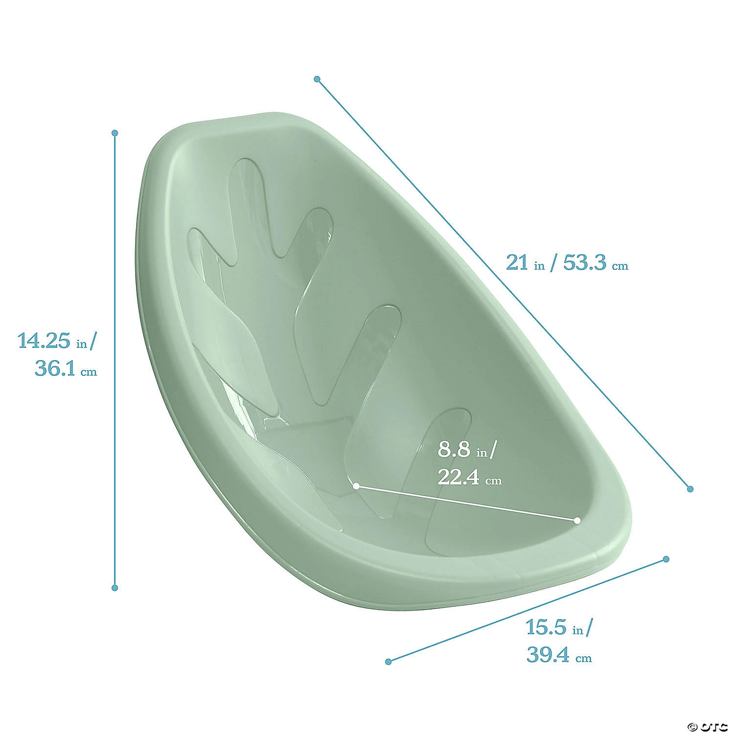 ECR4Kids Leaf Floor Seat 6-Piece - Sage/Grey - Image 2