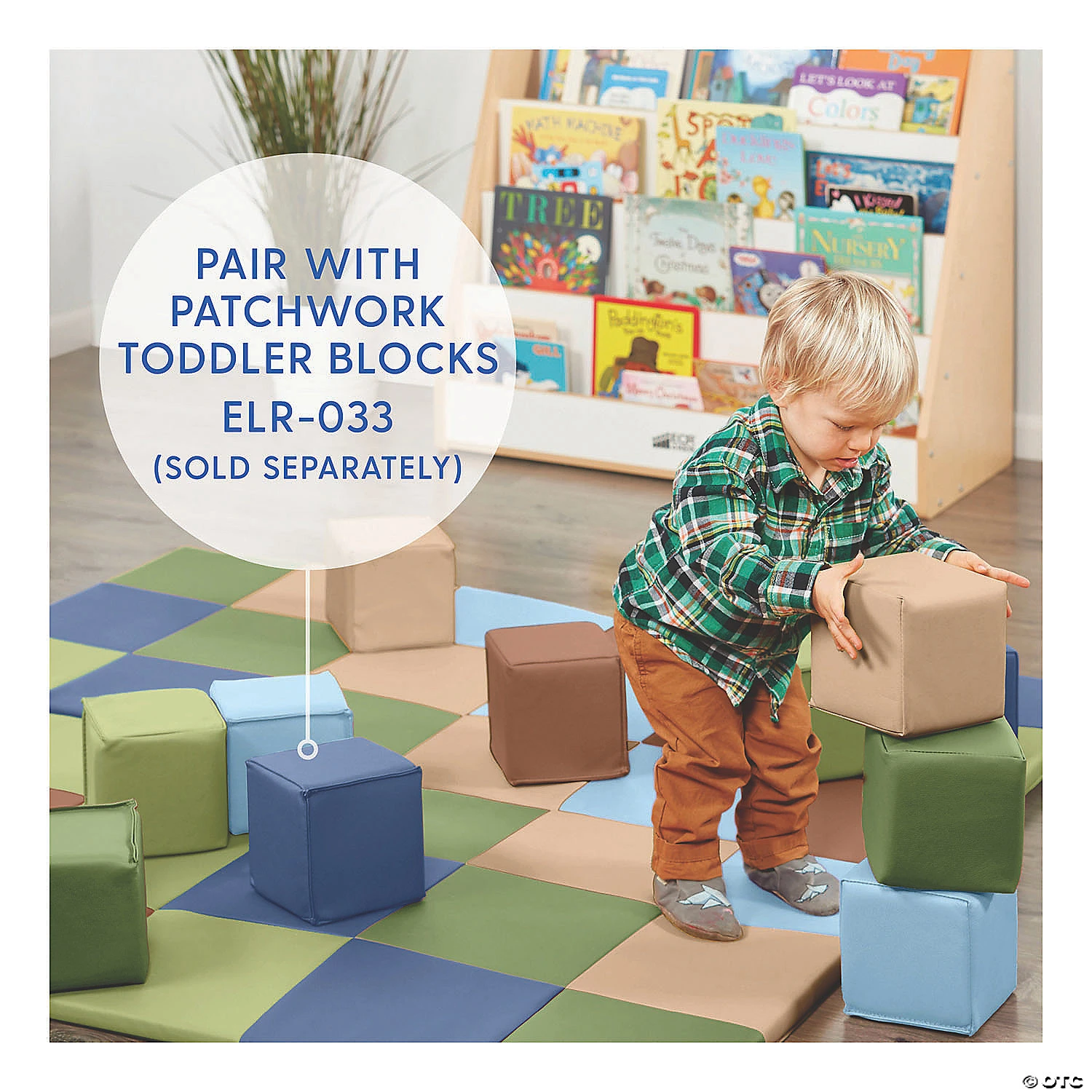 ECR4Kids Softzone Patchwork Toddler Foam Play Activity Mat, 58" Square - Contemporary - Image 5