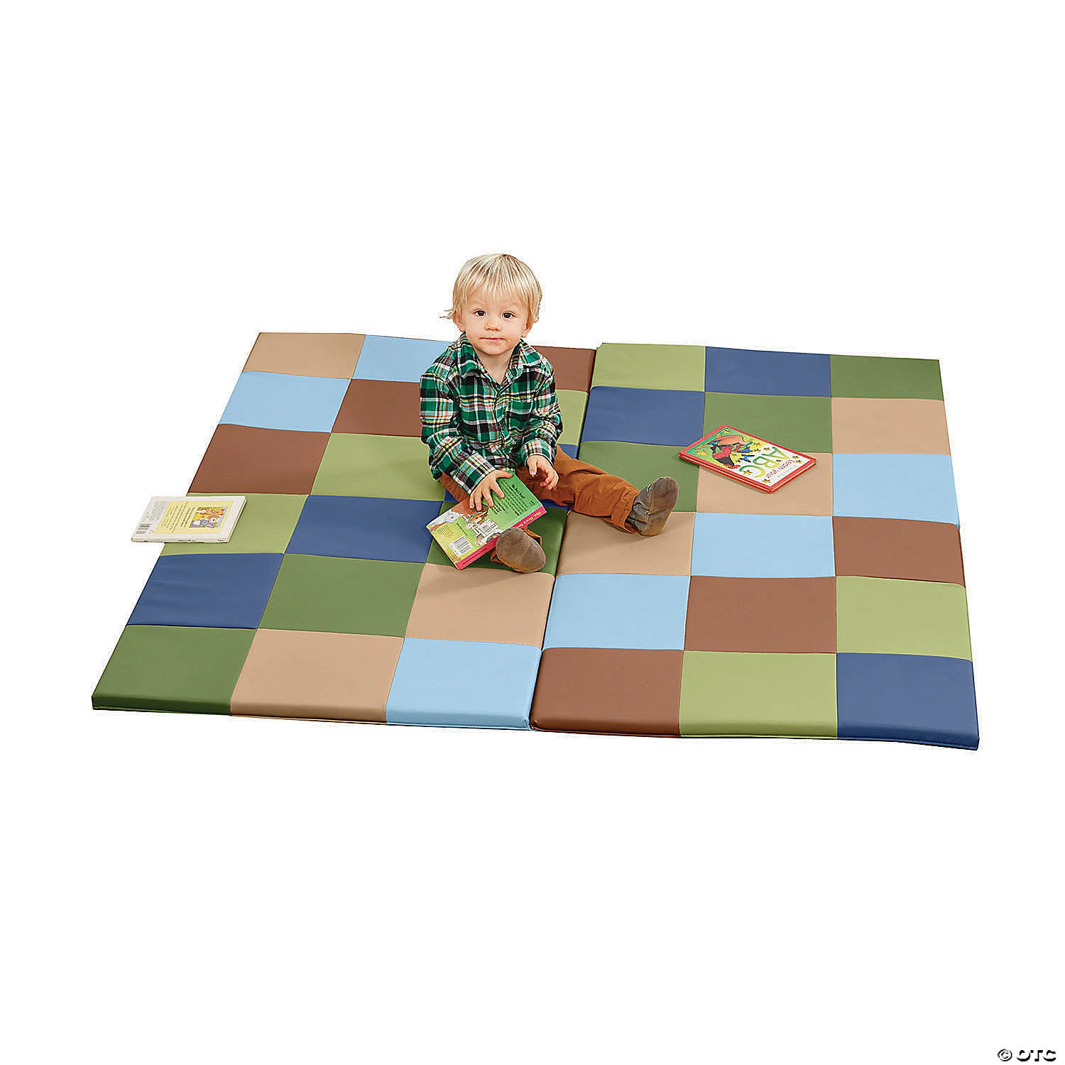 ECR4Kids Softzone Patchwork Toddler Foam Play Activity Mat, 58" Square - Contemporary