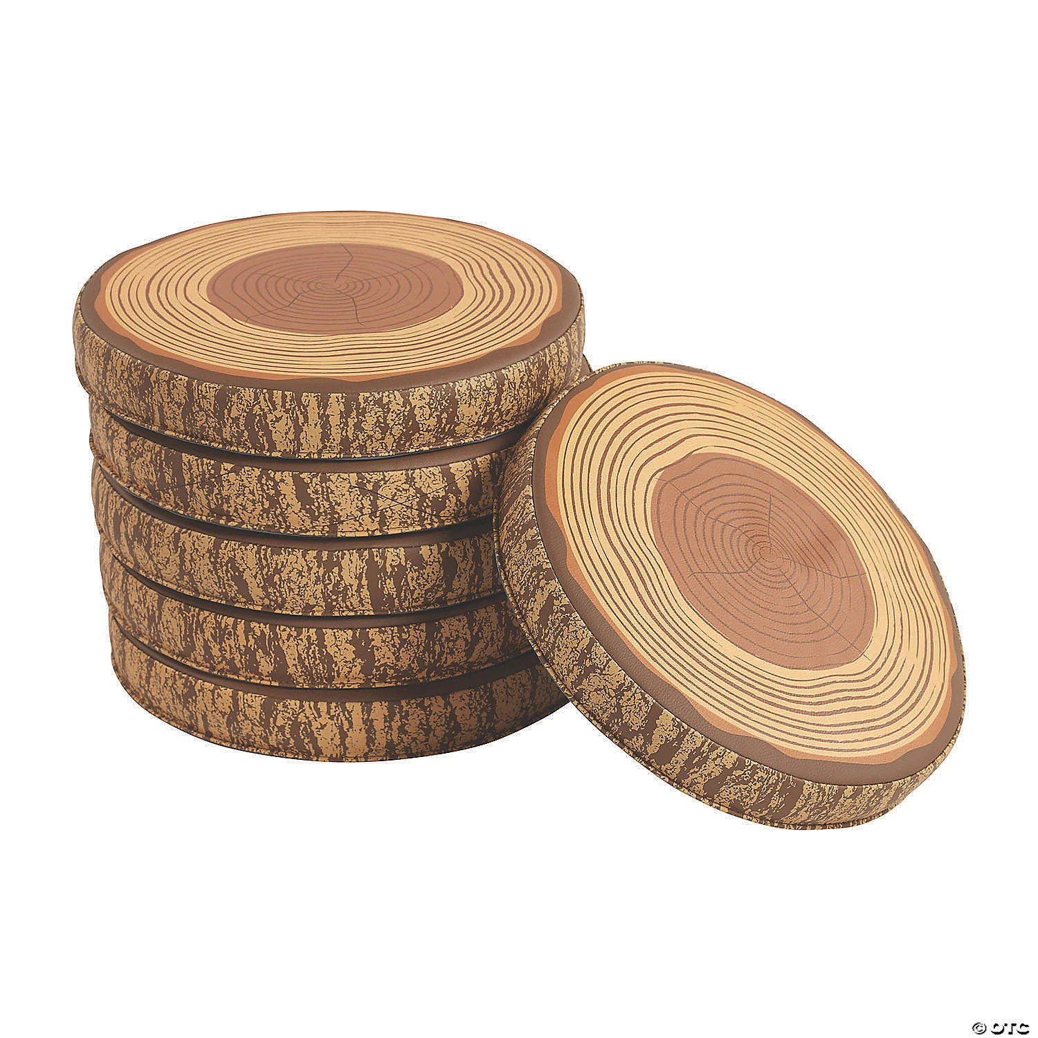 ECR4Kids SoftZone Tree Floor Cushions, Flexible Classroom Seating, Foam Seats for Children, 6-Pack