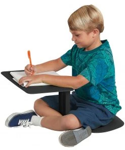 ECR4Kids® The Surf Portable Lap Desk, Flexible Seating - 10 Pack, Black