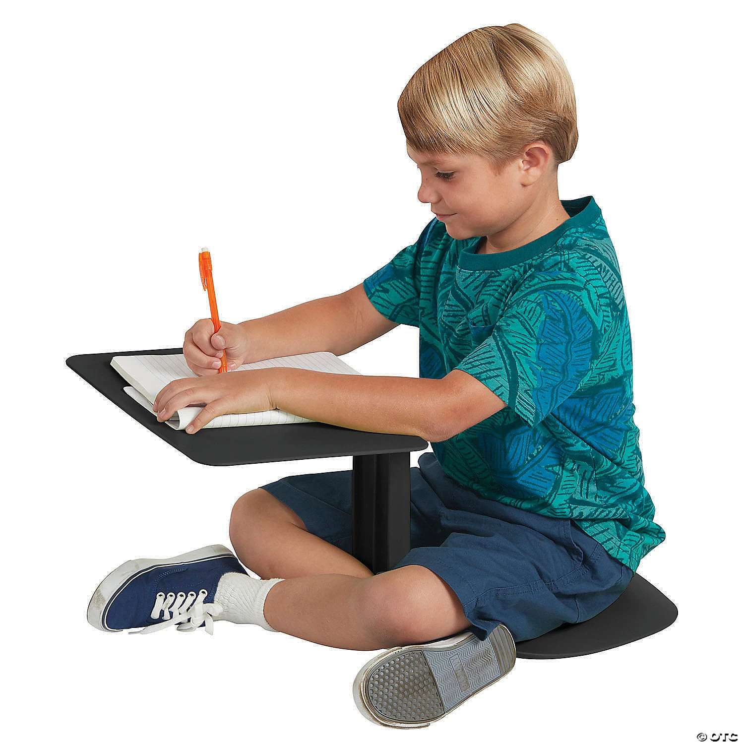 ECR4Kids® The Surf Portable Lap Desk, Flexible Seating - 10 Pack, Black
