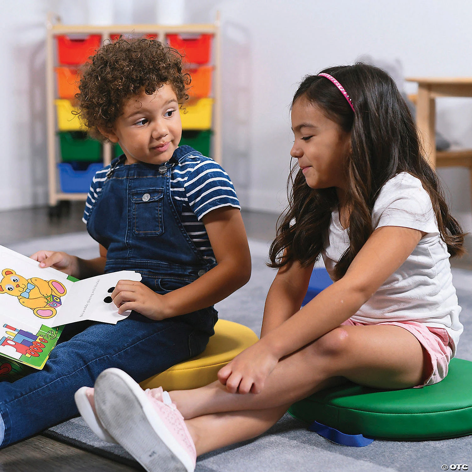 Factory Direct Partners SoftScape 15 in Round Floor Cushions, 6-Piece - Assorted - Image 3