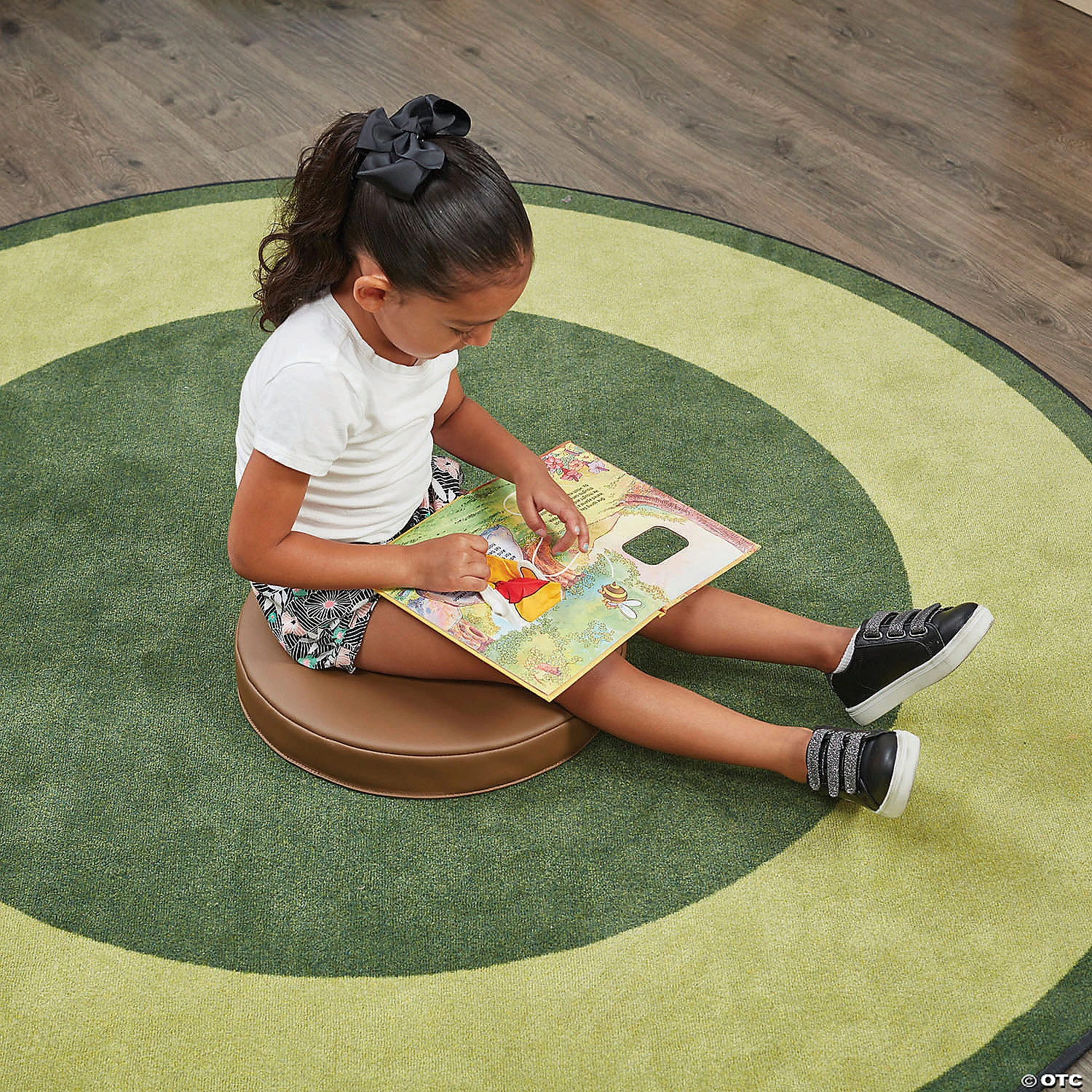 Factory Direct Partners SoftScape 15 in Round Floor Cushions, 6-Piece - Earthtone - Image 4