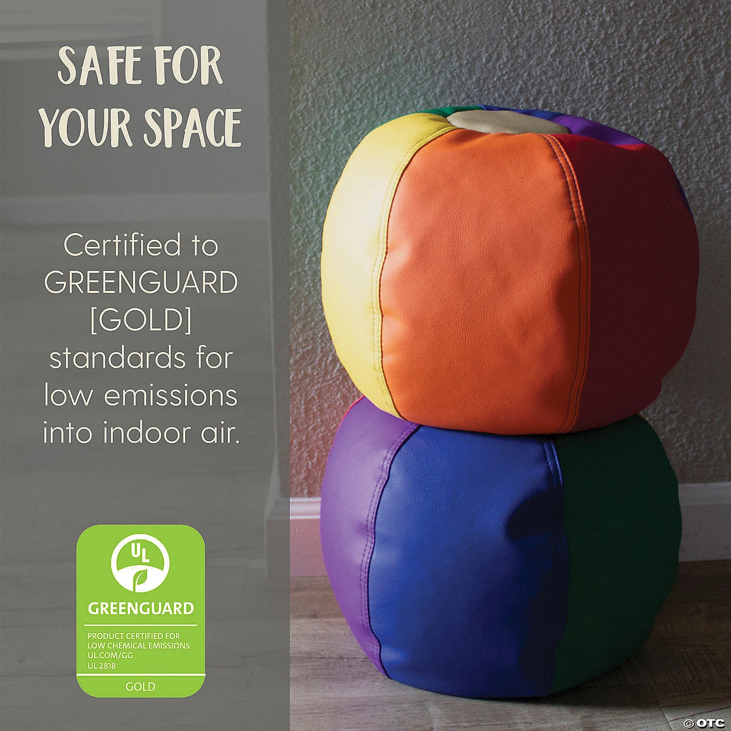 Factory Direct Partners SoftScape Bean Bag Puffs 12 in Height, 2-Pack - Contemporary/Purple - Image 4