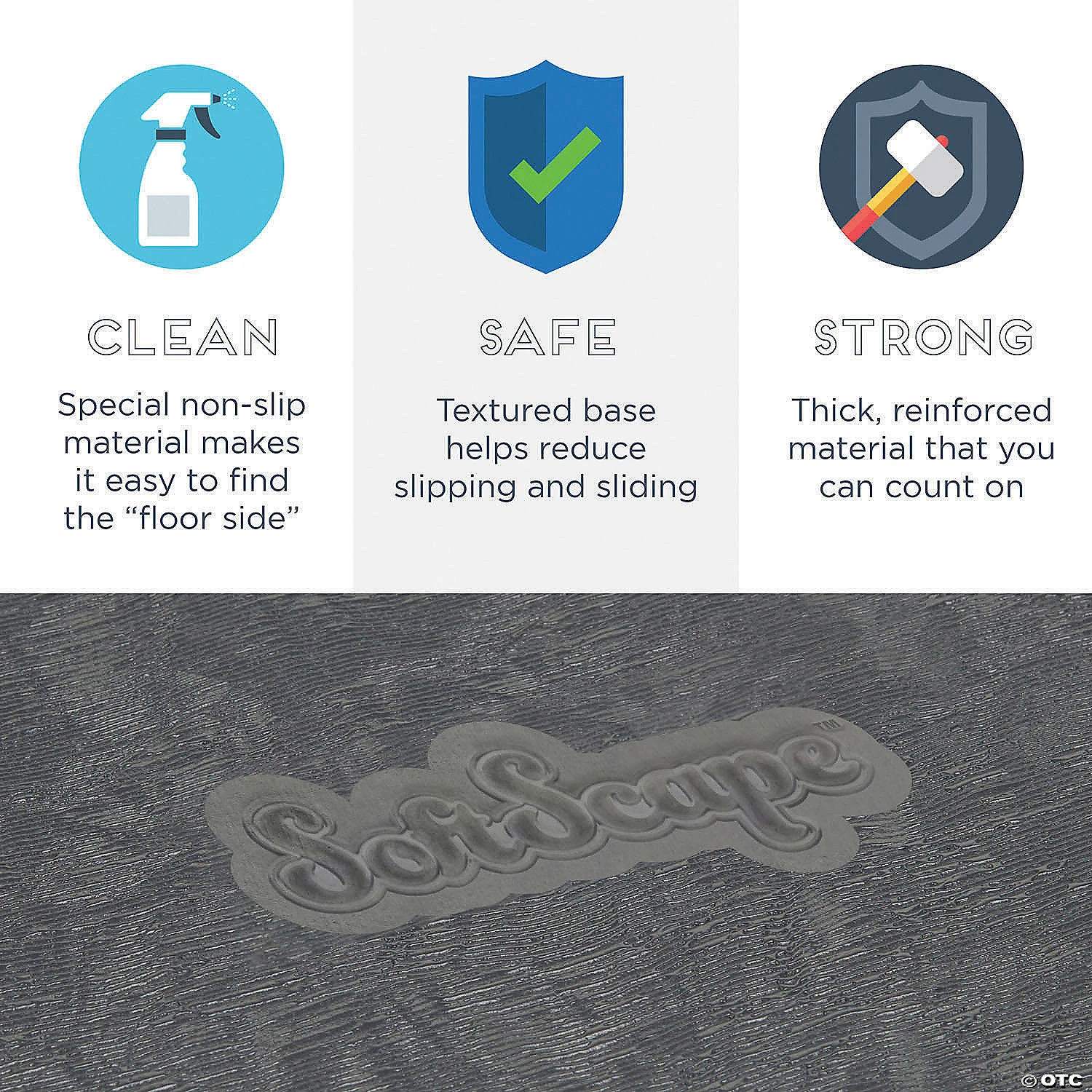 Factory Direct Partners SoftScape Bean Bag Puffs 12 in Height, 2-Pack - Navy/Powder Blue - Image 5