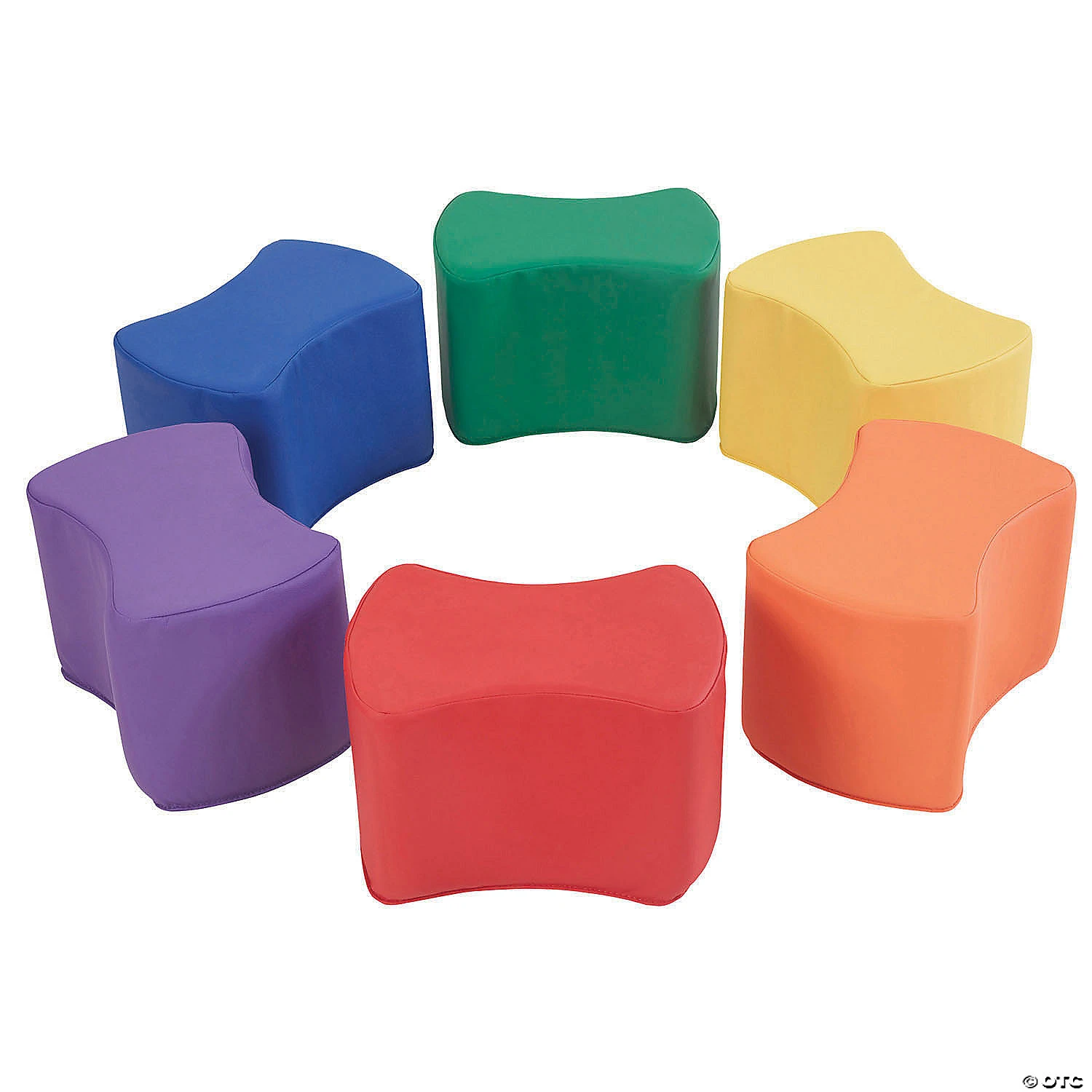 Factory Direct Partners SoftScape Butterfly Seating Set 10 in Height, 6-Piece - Assorted - Image 2