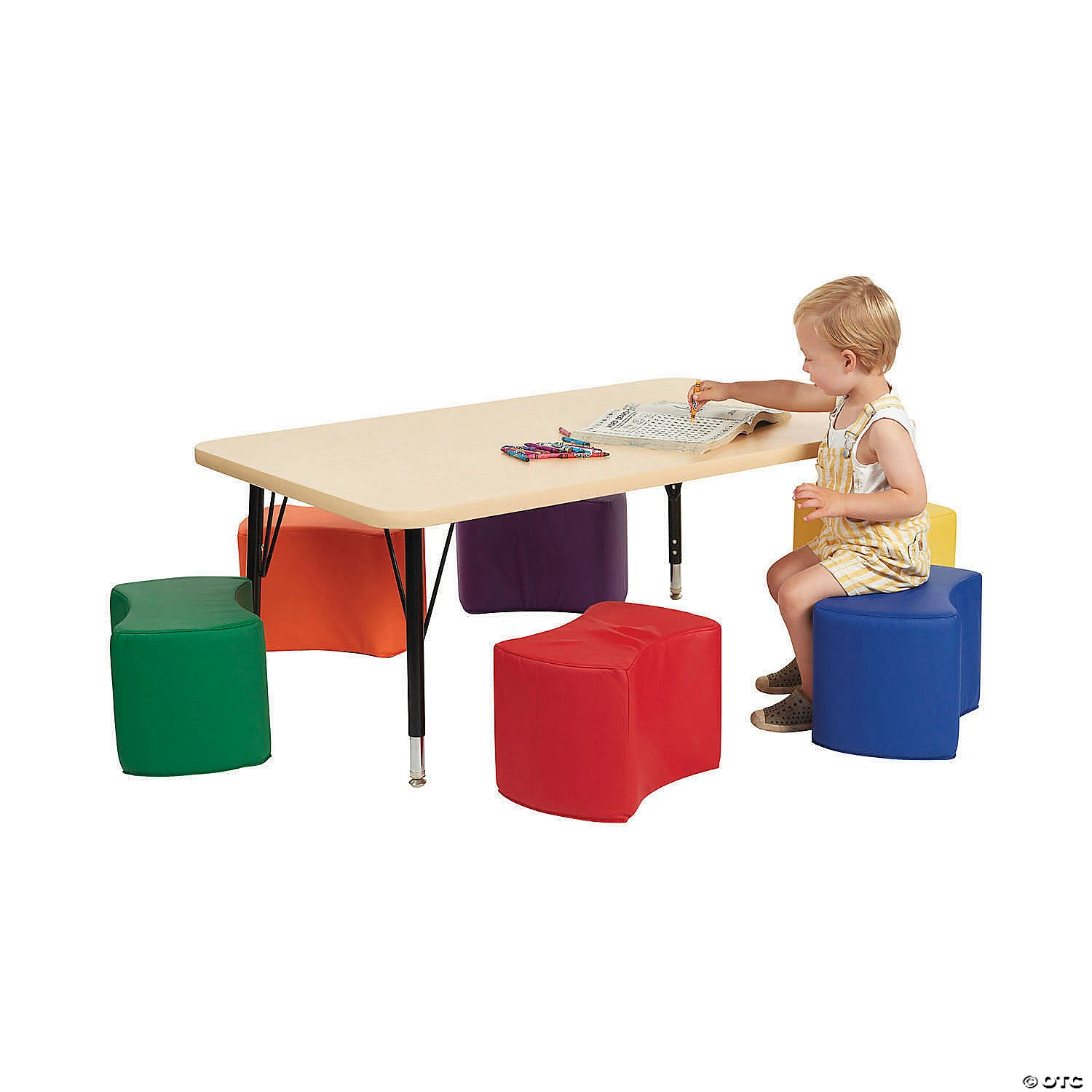 Factory Direct Partners SoftScape Butterfly Seating Set 10 in Height, 6-Piece - Assorted - Image 4