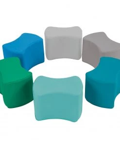 Factory Direct Partners SoftScape Butterfly Seating Set 10 in Height, 6-Piece - Contemporary