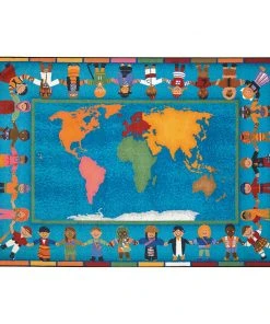 Joy Carpets Hands Around The World® Classroom Rug