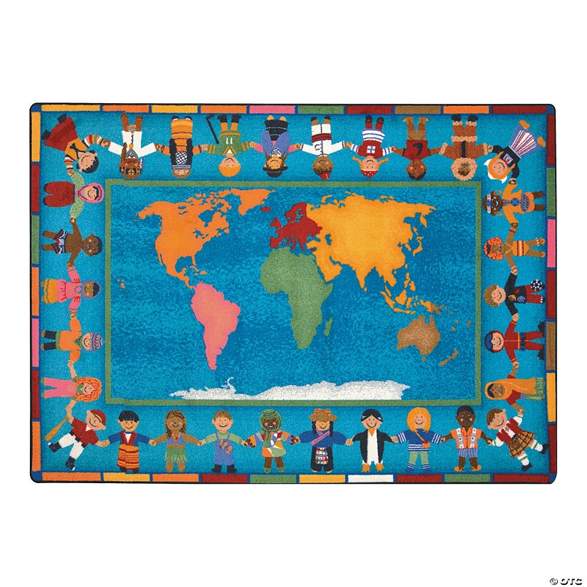 Joy Carpets Hands Around The World® Classroom Rug