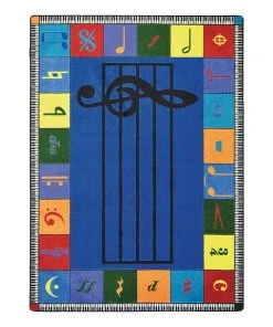 Joy Carpets Note Worthy Elementary Classroom Rug
