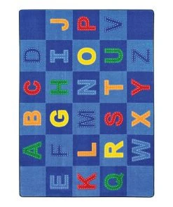 Joy Carpets Patchwork Letters Classroom Rug