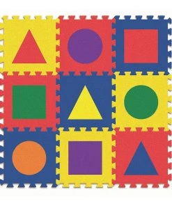 Pacon Creativity Street® WonderFoam Carpet Tiles, Shapes, 12"x 12", 9 Pcs