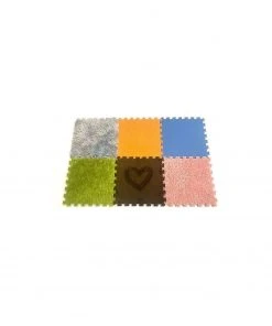 Playlearn Textured Floor Mat Puzzle - 6 Pack