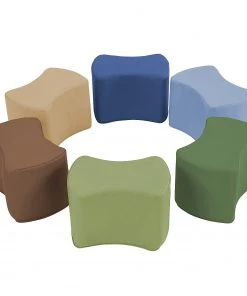 SoftScape Butterfly Seating Set 10" Height, 6-Piece - Earthtone