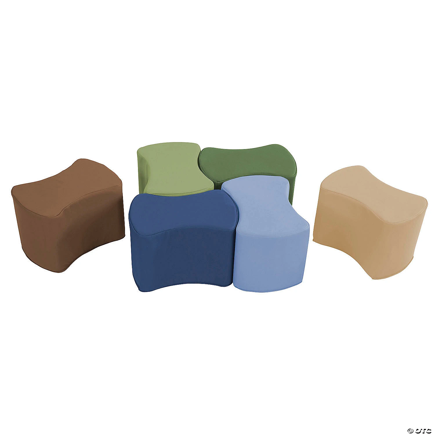 SoftScape Butterfly Seating Set 10" Height, 6-Piece - Earthtone - Image 3