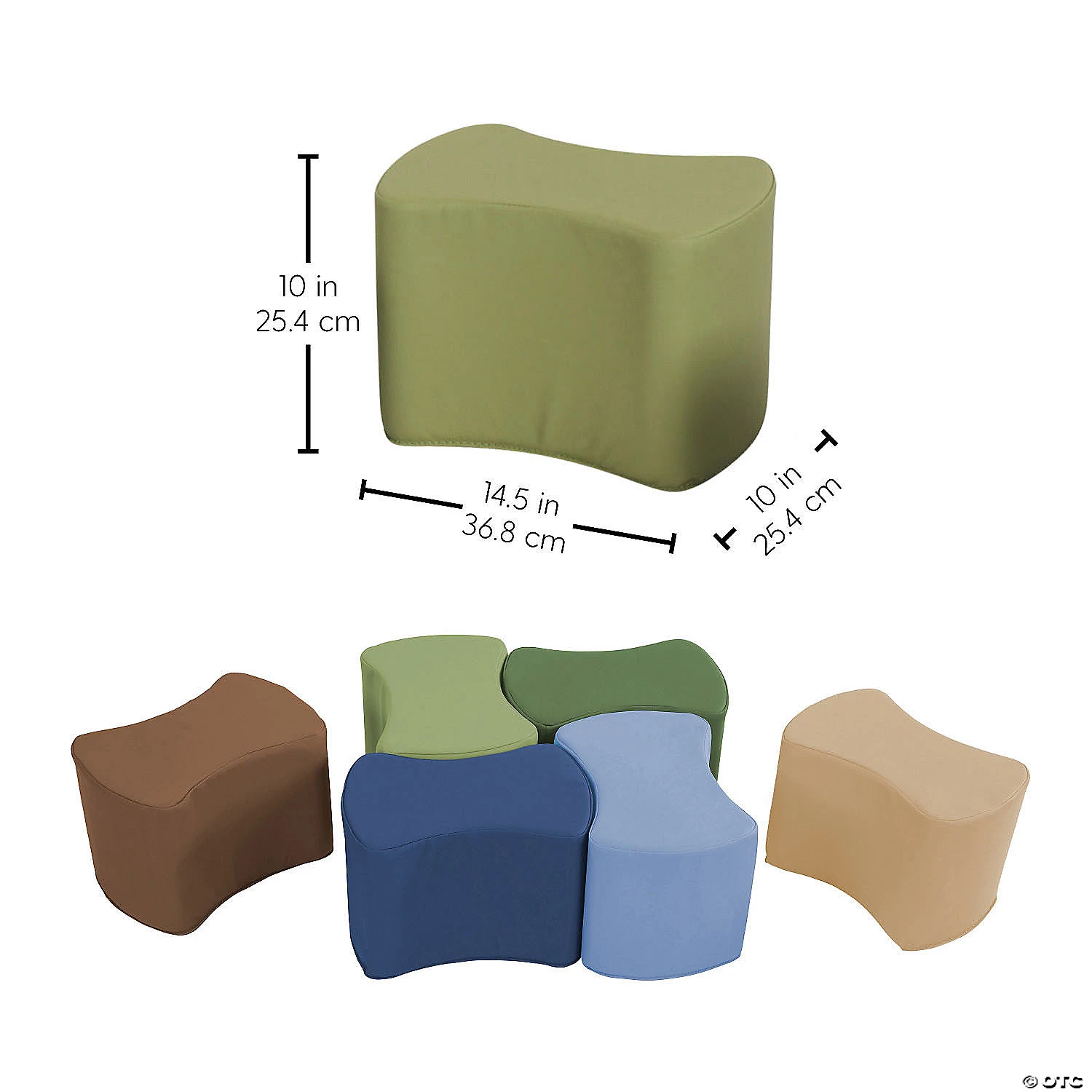 SoftScape Butterfly Seating Set 10" Height, 6-Piece - Earthtone - Image 5